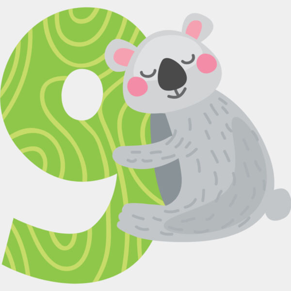 Nine Birthday Animal Koala Number 1 Thumbnail