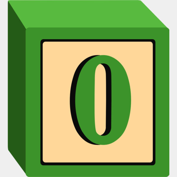 Toy Block Zero 0 Thumbnail