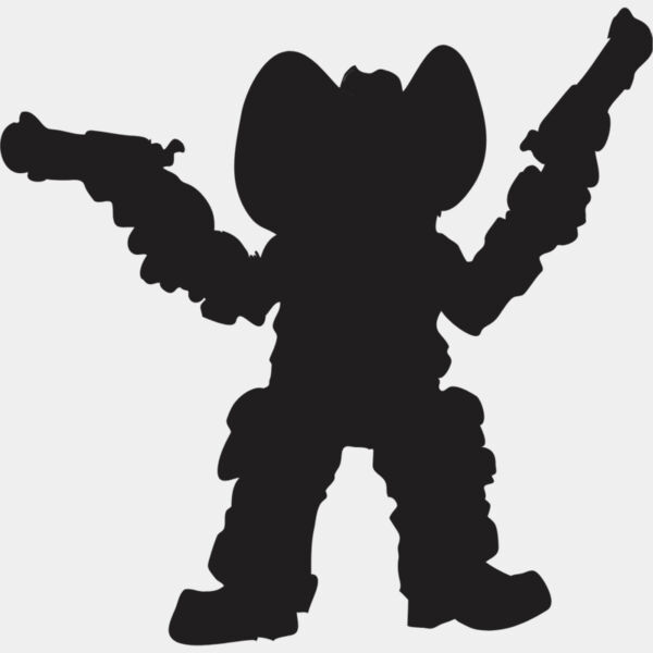 Cartoon Cowboy Silhouette 2 Thumbnail