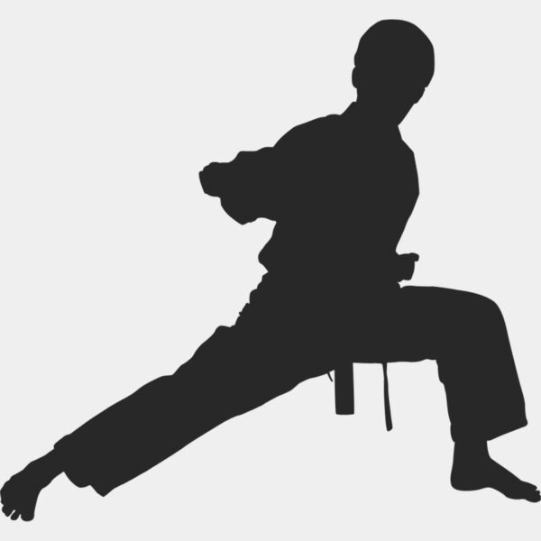 Martial Arts Fighter Silhouette 7 Thumbnail