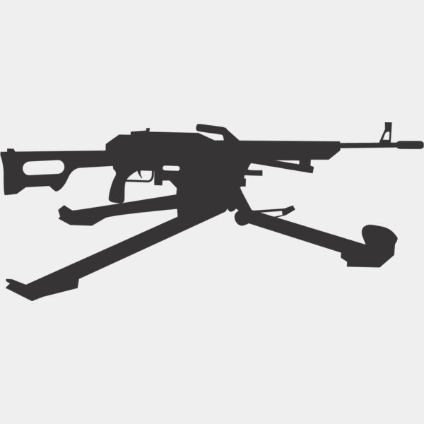 Machine Gun Silhouette 6 Thumbnail