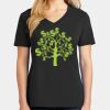 Ladies Core Cotton V-Neck Tee Thumbnail