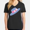 Ladies Core Cotton V-Neck Tee Thumbnail